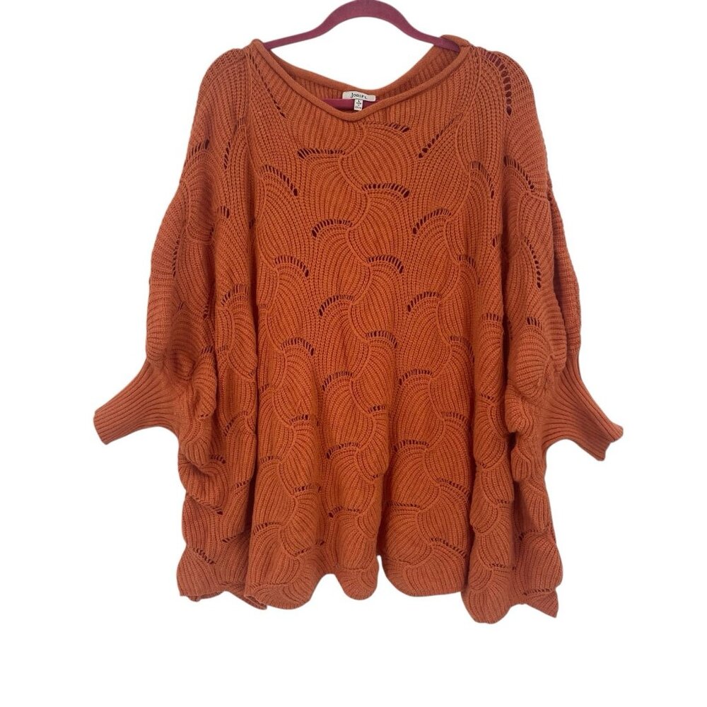 Cozy Orange Knit Sweater